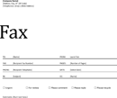Fax Cover Sheet form