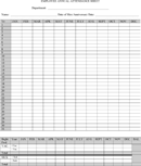 Yearly Attendance Sheet form