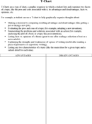 T-Chart Template form