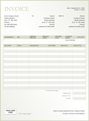 Rent Invoice Template form