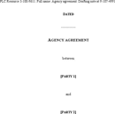 Agency Agreement Sample 5 form
