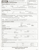 Subway Employment Form form