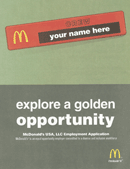 McDonalds Application Form form