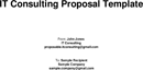IT Consulting Proposal Template form