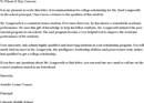 Letter of Recommendation for College Scholarship form