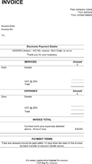 Contractor Invoice Template form