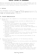 Sample Letter of Agreement 3 form