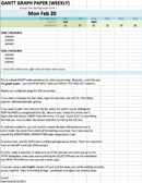 Excel Gantt Chart Template Free form