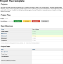 Template for Project Plan form