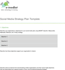 Social Media Strategy Plan Template form