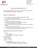 Social Media Strategy Sample form