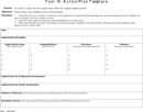 Action Plan Template form