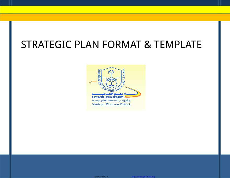 Strategic Plan Format & Template