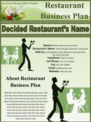 Restaurant Business Plan Sample 1 form