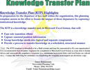 Knowledge Transfer Template form