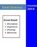 Events Calendar Template form