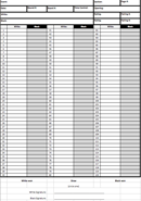 Class Schedule Template 1 form