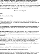 Research Paper Proposal Template form