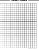 1-Centimeter Grid Paper form
