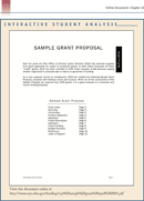 Sample Grant Proposal 1 form