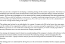 A Template for Marketing Strategy form