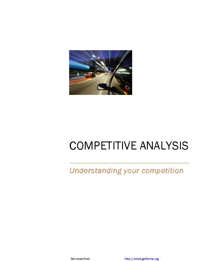 Competitive Analysis Template 1