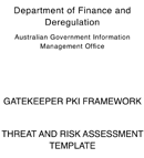 Threat and Risk Assessment Template form