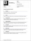SOP Word Template form