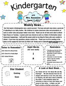 Kindergarten Newsletter Template 1 form