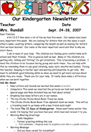 Kindergarten Newsletter Template 3 form