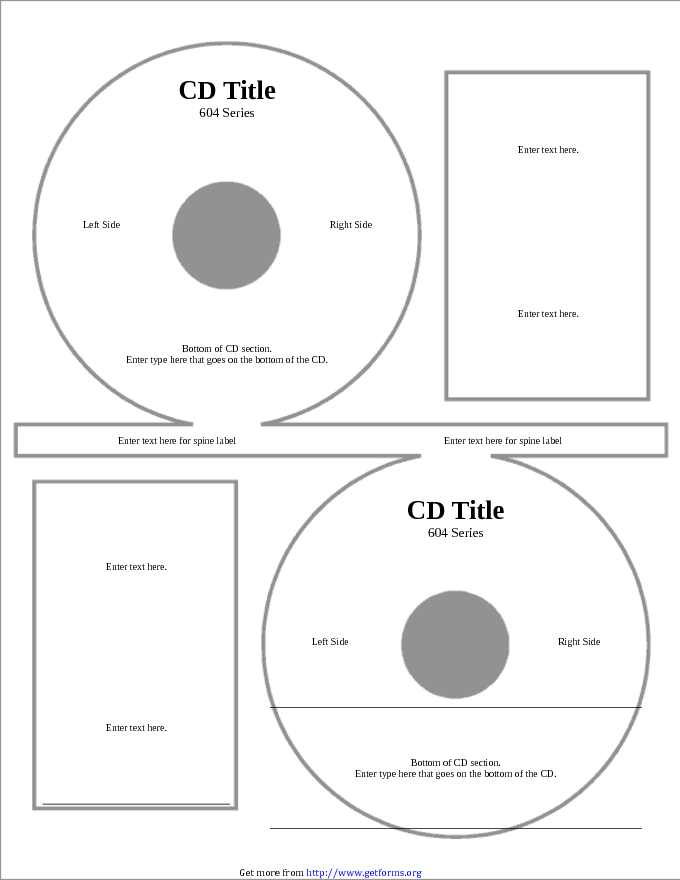CD Label Template 1