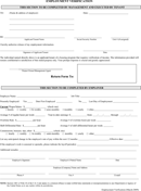 Employment Verification form