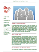 Holiday Newsletter Template 1 form