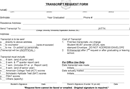 Transcript Request form