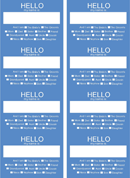 Name Tag Template 2 form