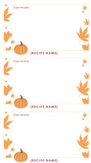 Thanksgiving Menu template 2 form