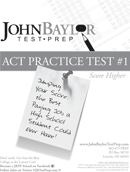 ACT Sample Test Template 2 form