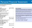 Basic Personal Financial Statement Form form