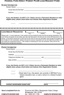 Parent Plus Loan Application Form 3 form
