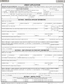 Credit Application Form 2 form