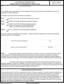 Summary Sheet For Assurances And Certifications form