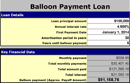 Balloon Loan Calculator 1 form