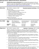 Administrative Assistant cv Sample form