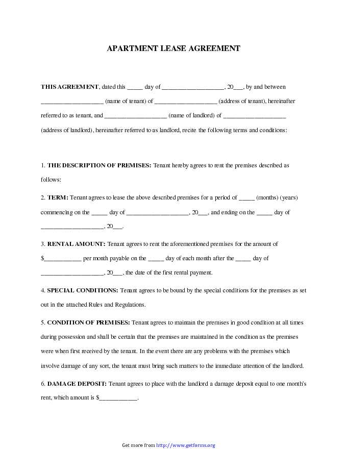 Apartment Lease Agreement 2