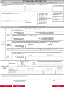 Financial Affidavit form