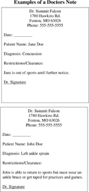 Doctors Note Template 3 form
