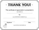 Certificate of Appreciation Template 2 form