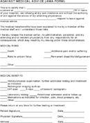Against Medical Advice (Ama Form) form