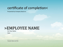 Certificate of Completion Template 2 form