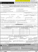 Application for Associated Health Occupations form